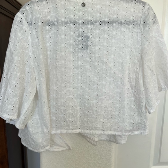 NWT Roxy long escape crop top in Snow White XL - Picture 7 of 8